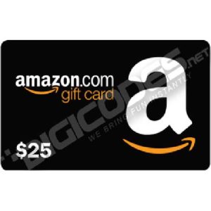 Amazon Gift Card US$25 (AutoCodes)