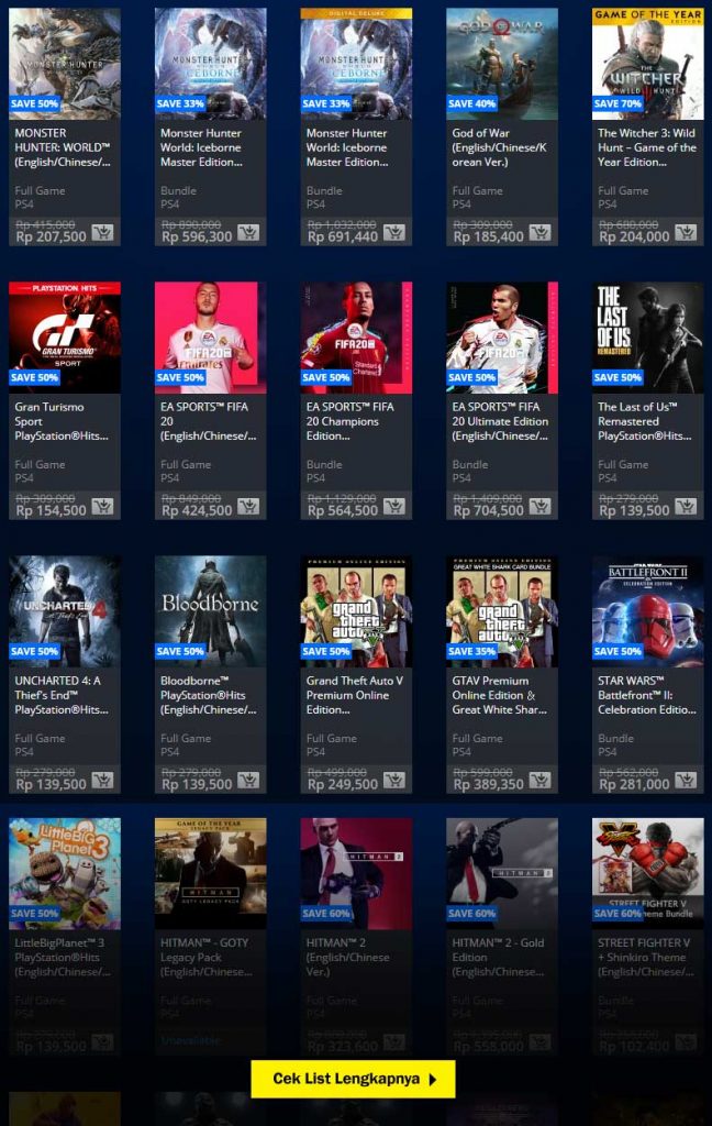 Essentially PlayStation Sale up to 80 off Hadir di