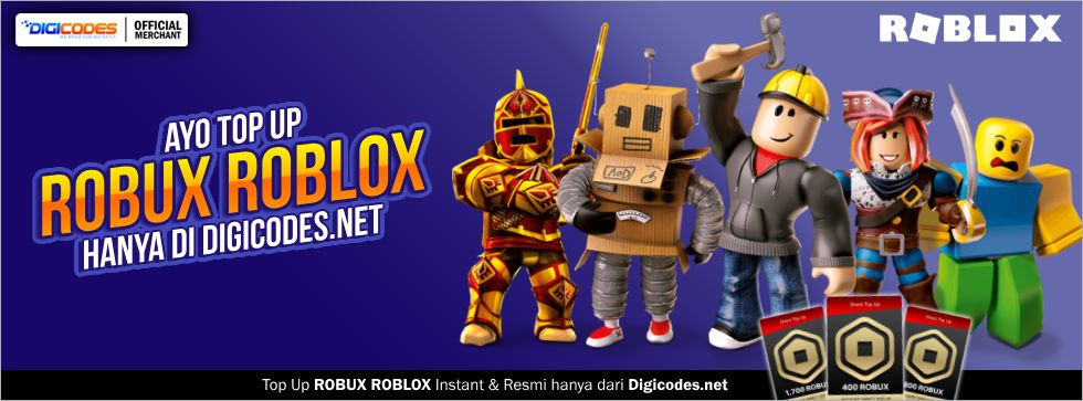 Beli Robux Roblox - 1700 Robux - Indonesia Account - Murah