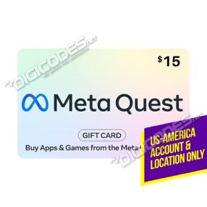 Meta Quest Gift Card US $15 – ONLY for US Account and Location (Digital Codes)
