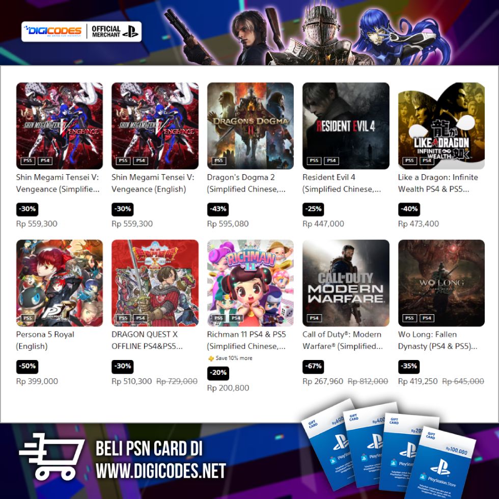 PlayStation Store - Shin Megami Tensei V - 30% OFF - Beli PSN Card / PSN Wallet Sekarang!