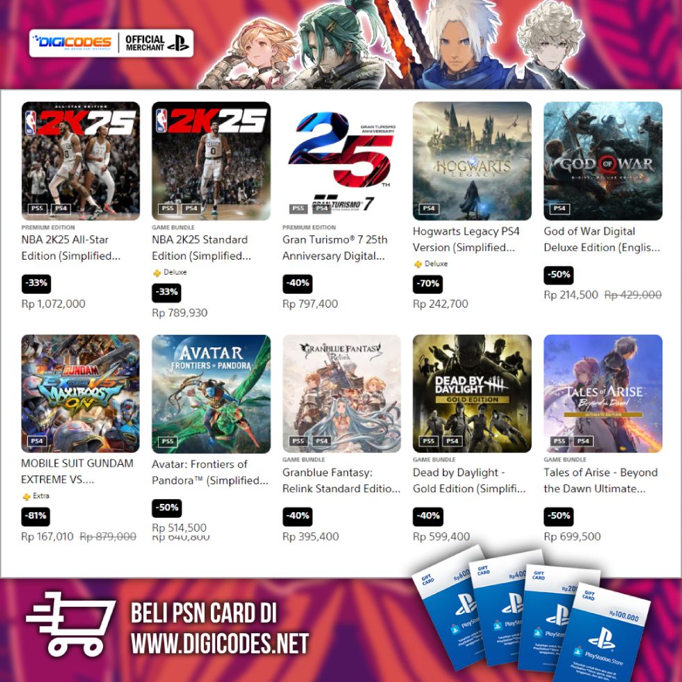 NBS 2K25 discount 33% - Beli PSN Card / PSN Wallet di Digicodes.net